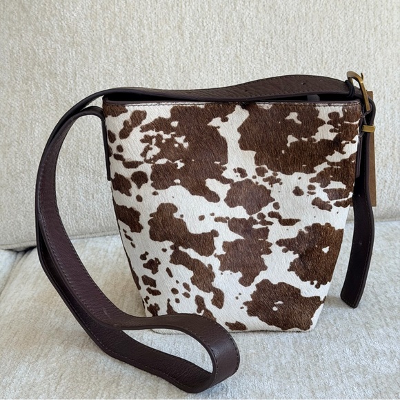 margot Handbags - Margot New York Kaye Mini Bucket Crossbody Cowhide Shoulder Bag